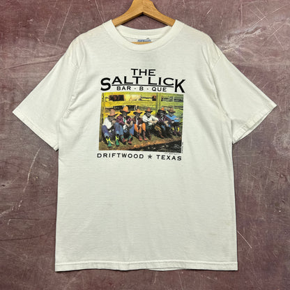 90s White Salt Lick BBQ Shirt 3815