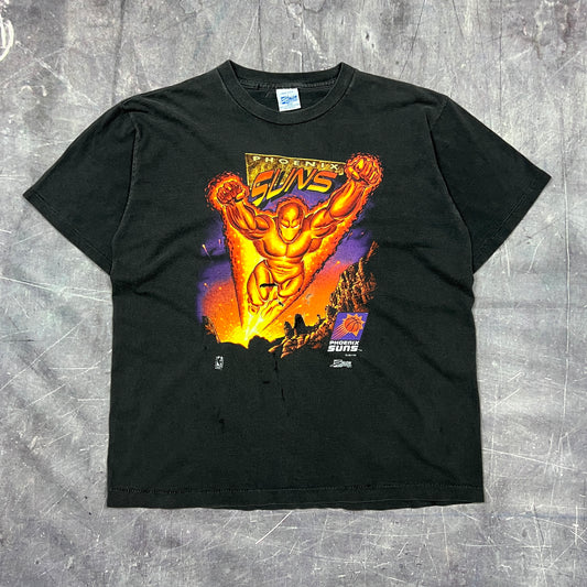 90s Faded Black Pheonix Suns Salem Hero Graphic Shirt M AP76