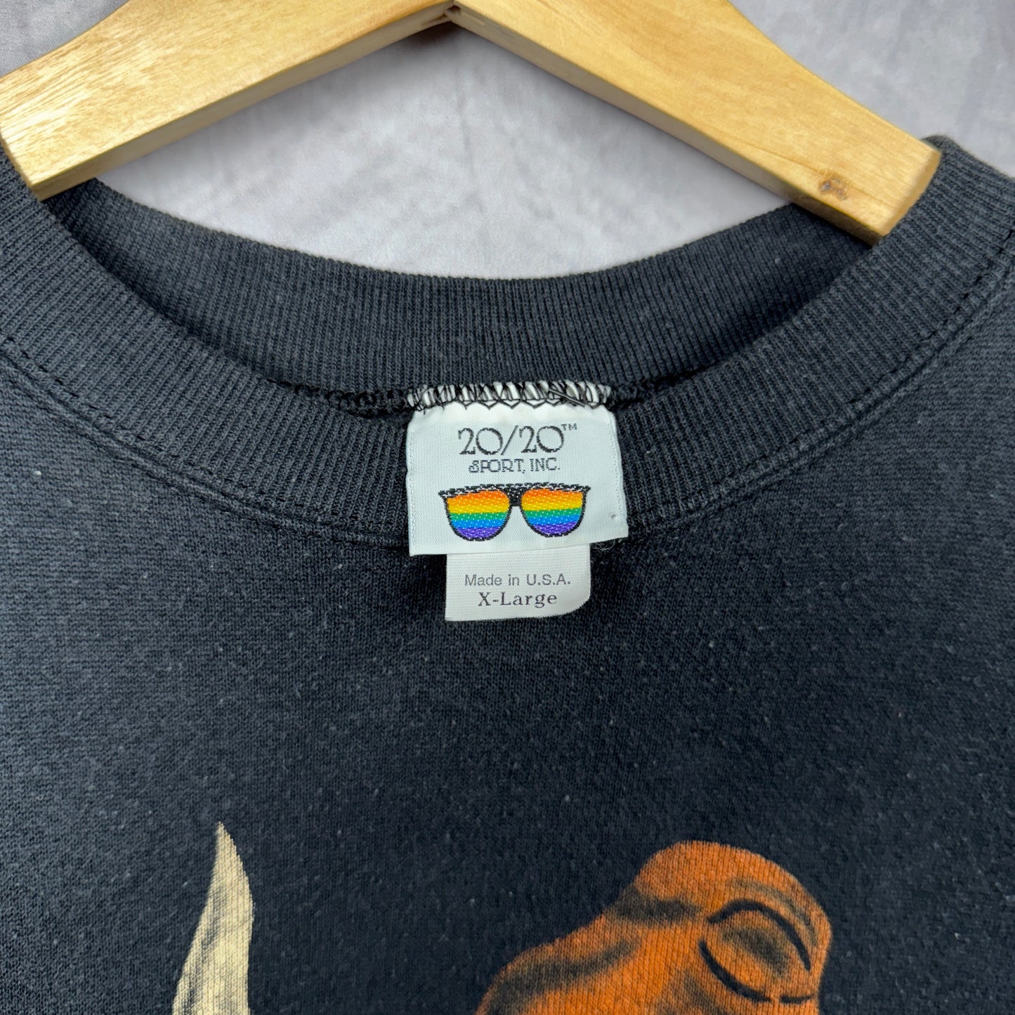 90s Black Texas Longhorns Crewneck Sweatshirt 4389
