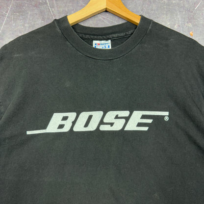 90s Black Bose Logo Graphic Shirt L 0941