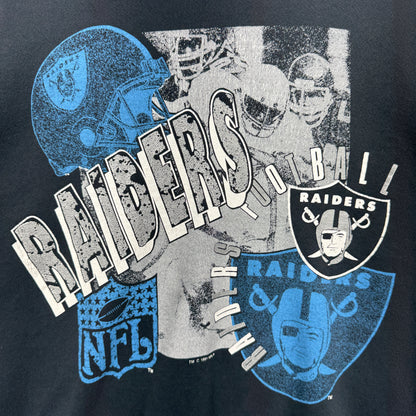 1991 Black Los Angeles Raiders Crewneck Swestshirt 4101