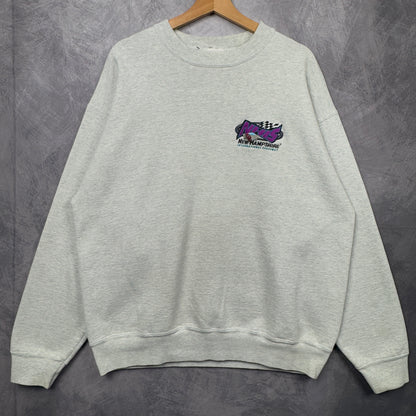 90s Grey NHIS Crewneck Sweatshirt 3987