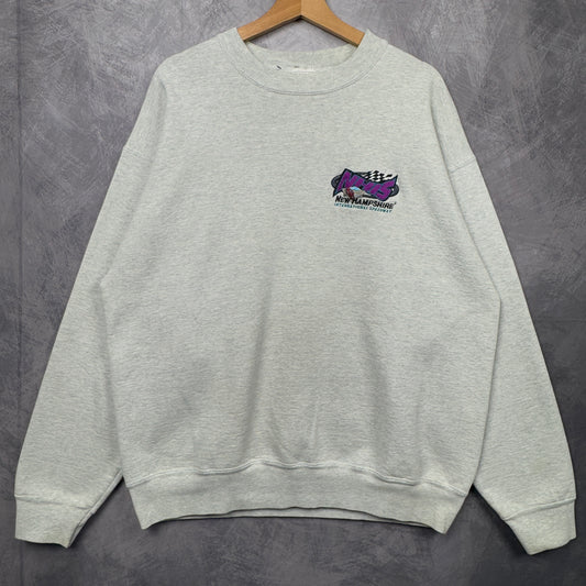 90s Grey NHIS Crewneck Sweatshirt 3987