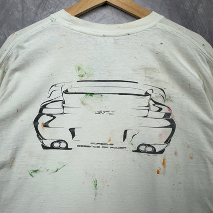 00s White Porsche Painter Long Sleeve Shirt 4024