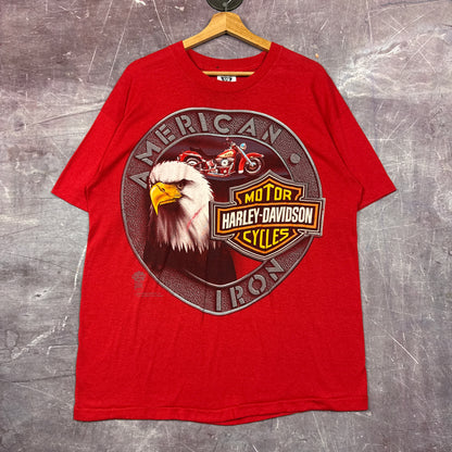 80s Red Harley Davidson Shirt 3130