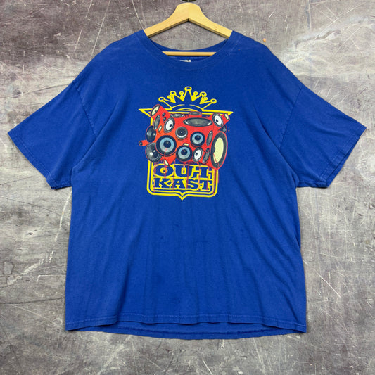 Early 00s Blue Outkast Speaker Graphic Shirt XL 0987