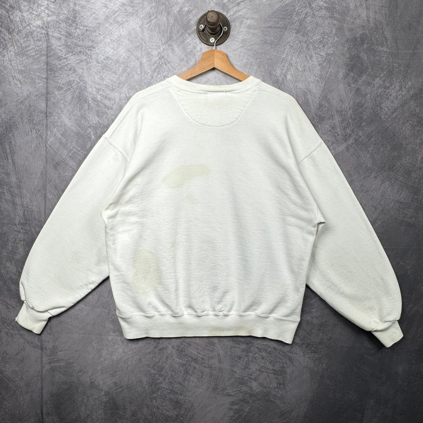 90s White Nigel Mansell Crewneck Sweatshirt 4006