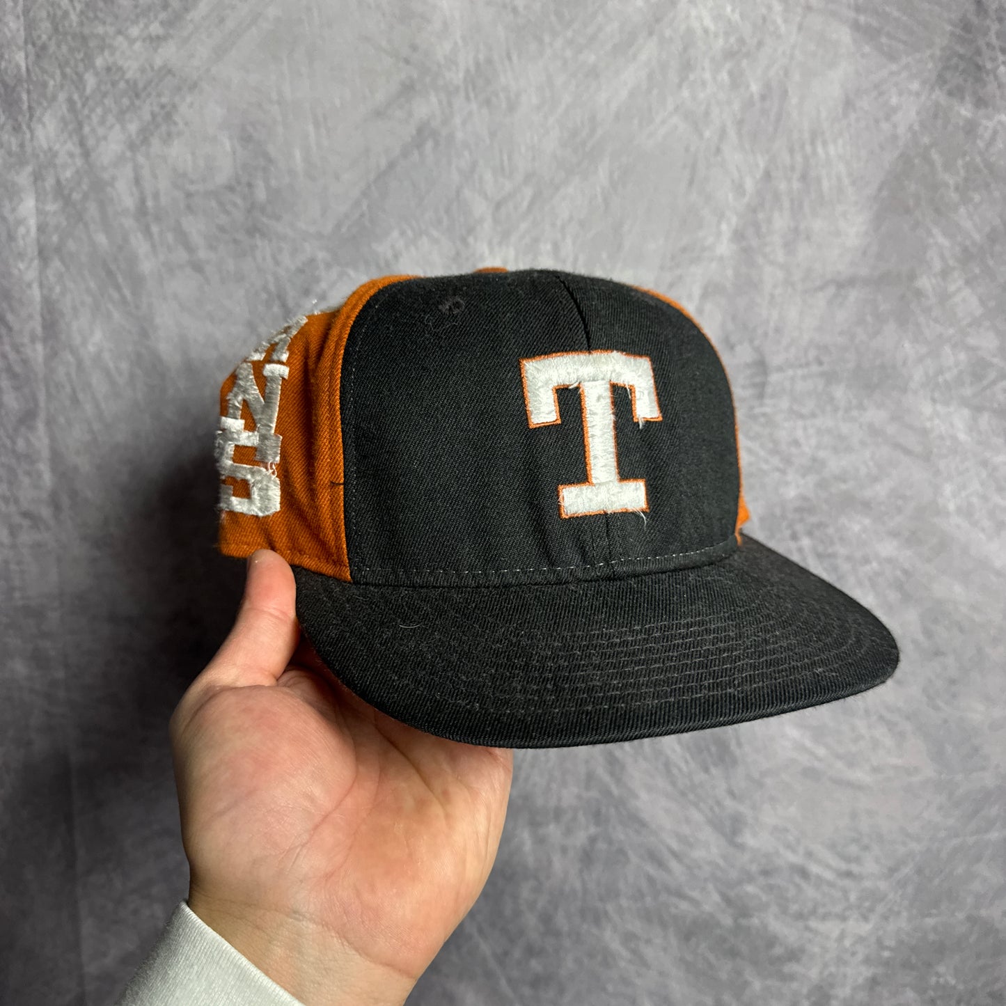 90s Texas Longhorns Hook em Horns Snapback Hat 4635