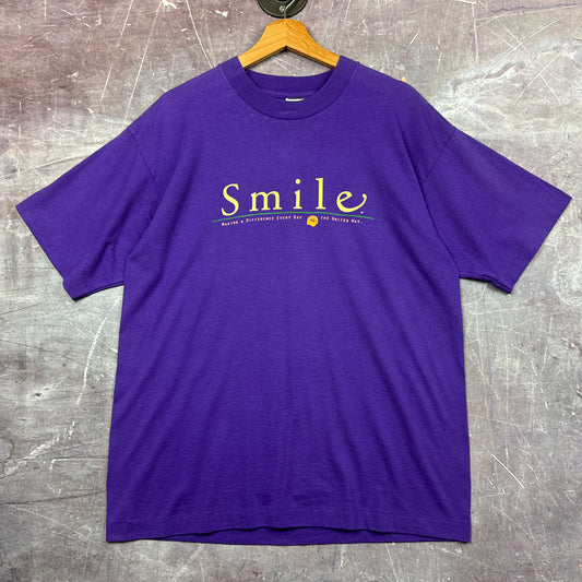 90s Purple Samuel Adams Smile Shirt 3615