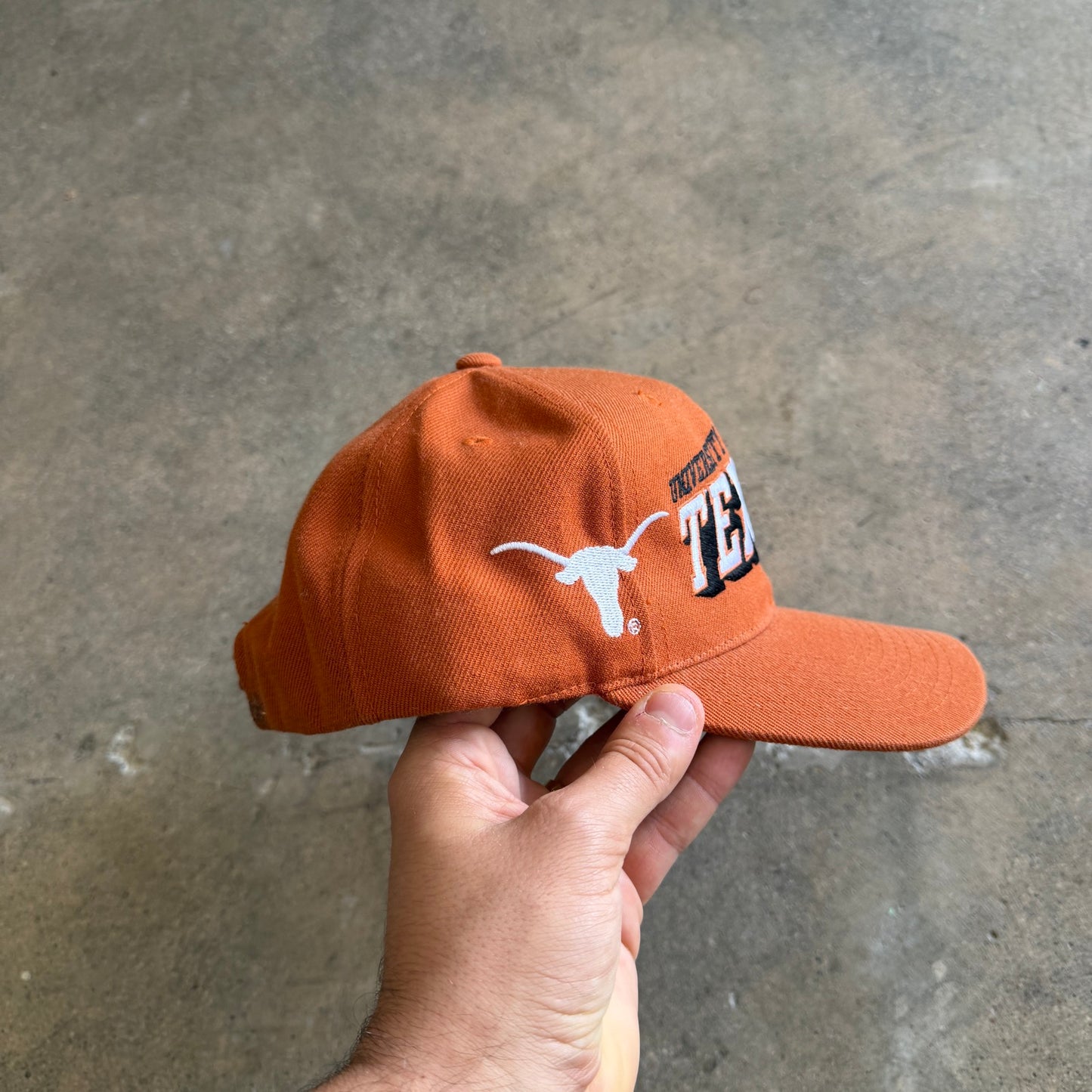 90s Orange University of Texas Sports Specialties Snapback Hat 5768
