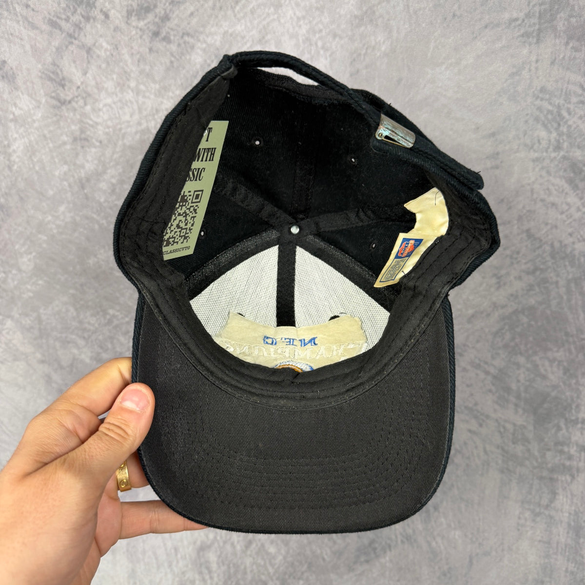 1999 Black St. Louis Rams NFC Champions Hat 6881