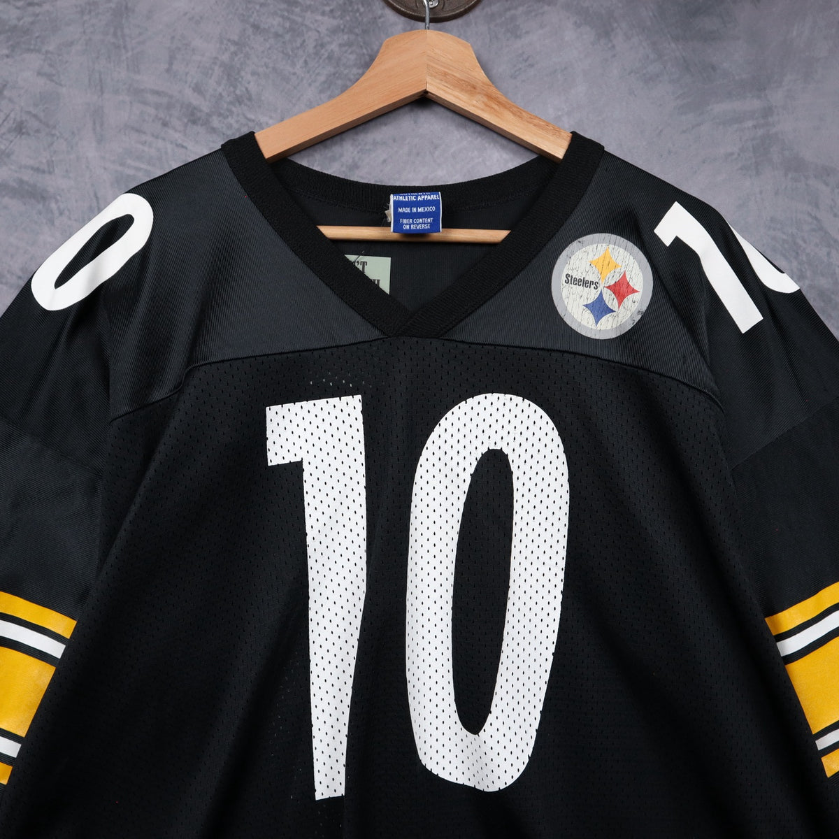 90s Black Pittsburgh Steelers Stewart #10 Champion Jersey 6779