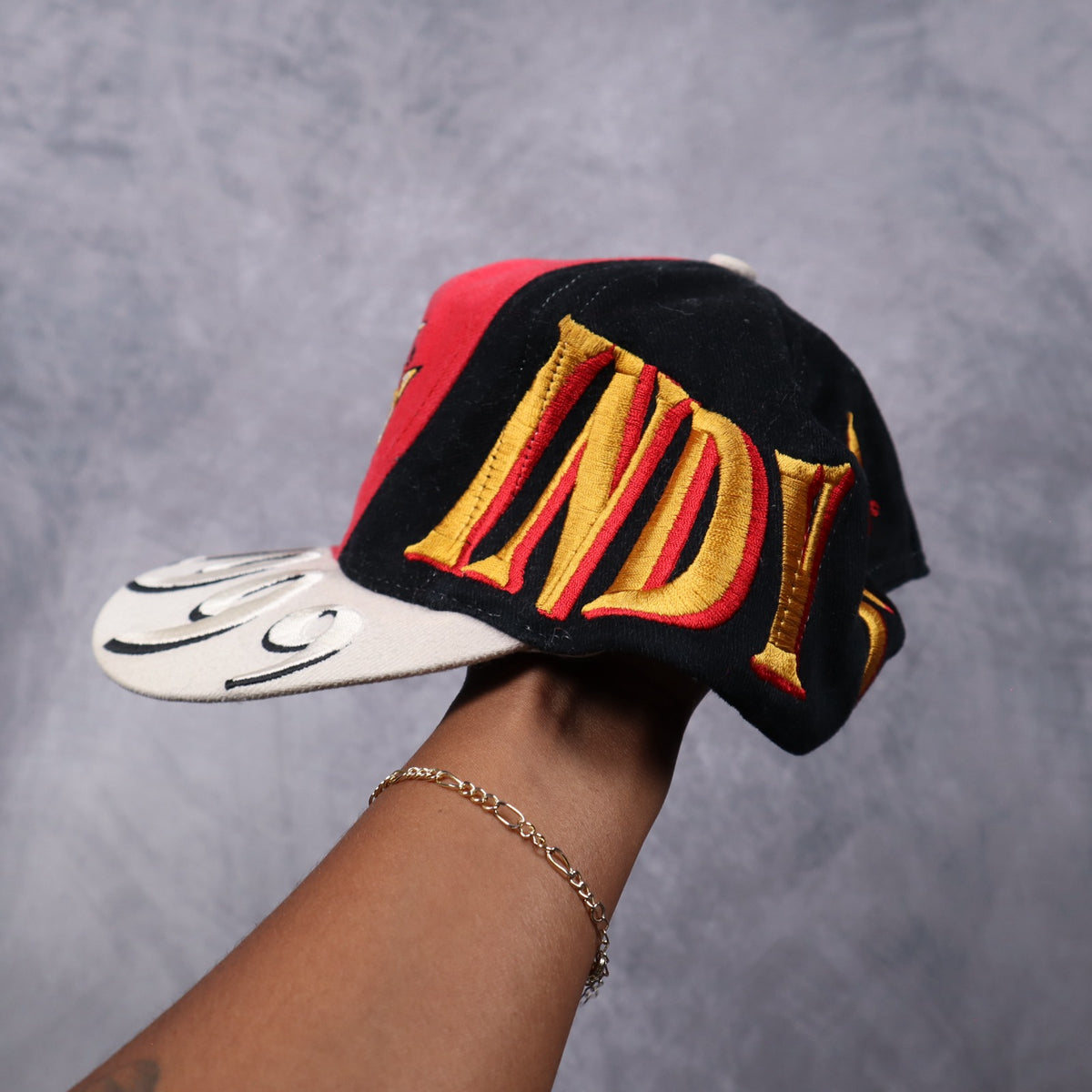 1999 Red Indianapolis 500 Snapback Hat 7287