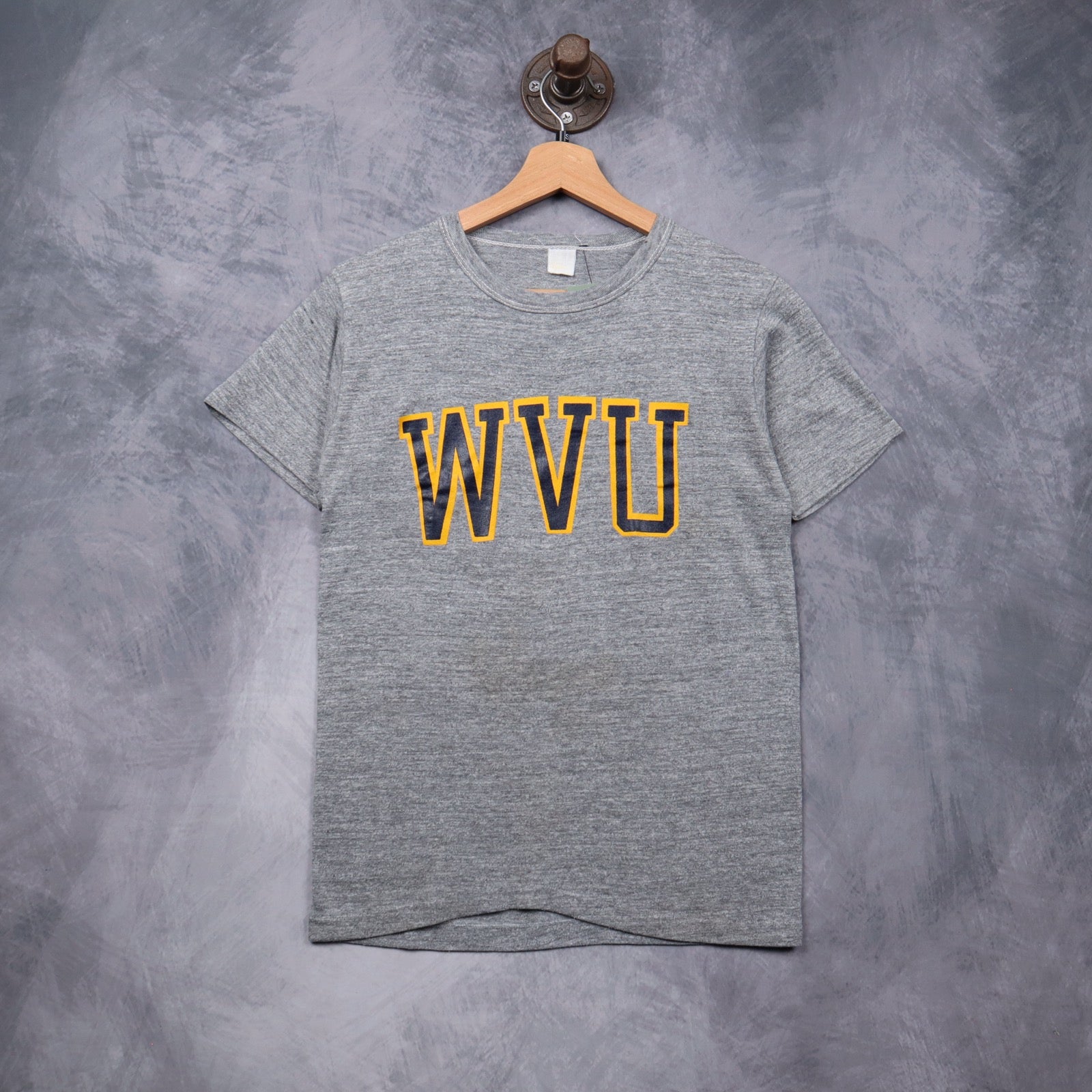 90s Heather Gray WVU West Virginia Shirt 5575