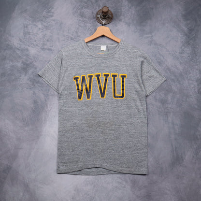 90s Heather Gray WVU West Virginia Shirt 5575