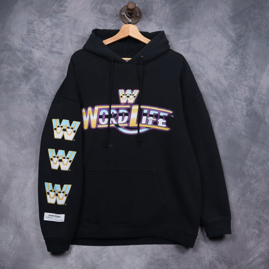 00s Black John Cena Word Life WWE Hoodie 5114