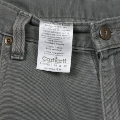 Early 2000s Sage Green Carhartt Double Knee Loose Fit Pants 5041