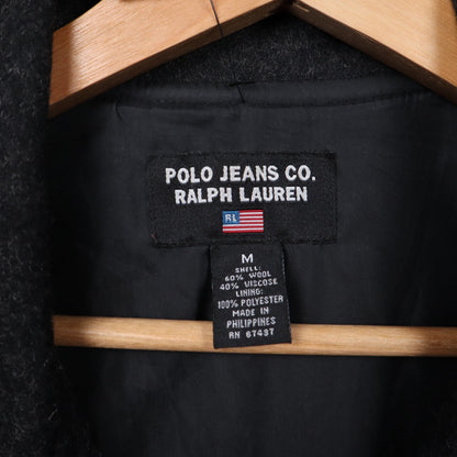 Early 00s Black Polo Jeans Co. Ralph Lauren Wool Jacket 5489