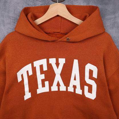 00s Burnt Orange Texas Hoodie 5647