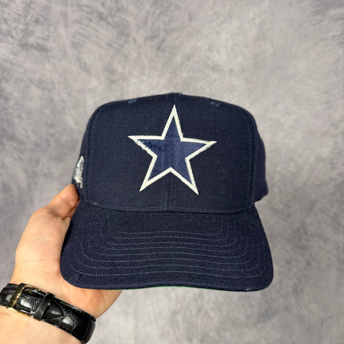 90s Navy Blue Dallas Cowboys Snapback Hat 6860