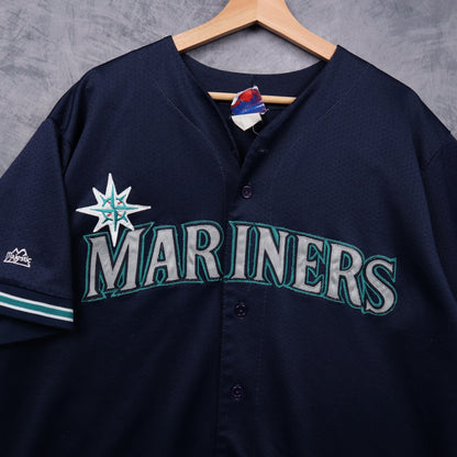 90s Navy Seattle Mariners Majestic Jersey 5610