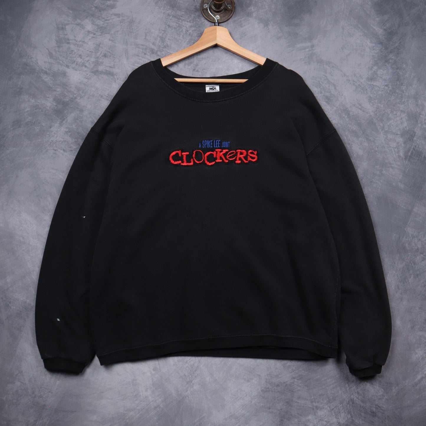1995 Black Clockers Spike Lee Movie Promo Crewneck Sweatshirt 5115