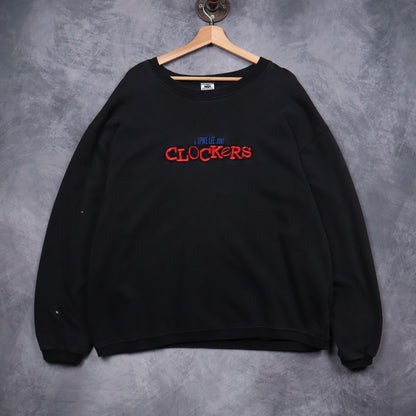 1995 Black Clockers Spike Lee Movie Promo Crewneck Sweatshirt 5115