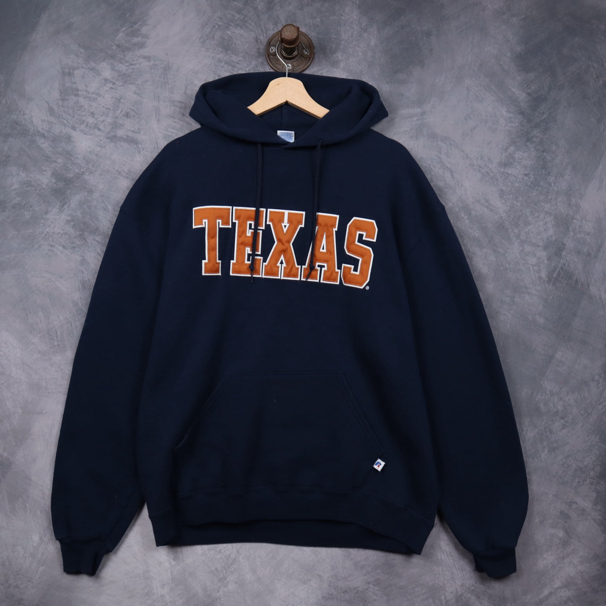 00s Navy Blue Texas Russell Athletic Hoodie 5630