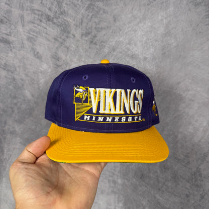 90s Purple Minnesota Vikings Snapback Hat 6799