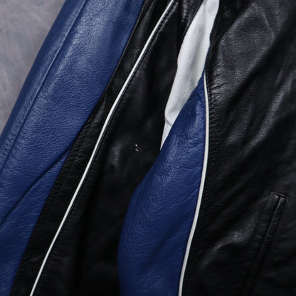 00s Black Indianapolis Colts G-III Carl Banks Leather Jacket 6498