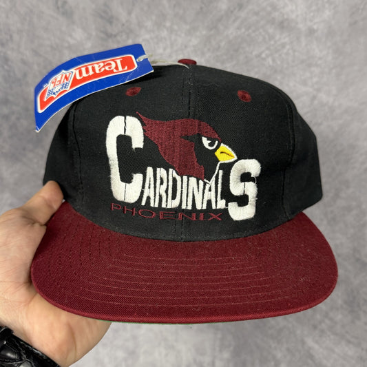 90s Black Phoenix Cardinals Snapback Hat 6877