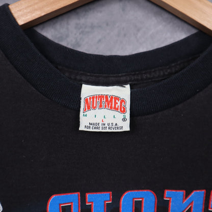 90s Black New York Giants Shirt 6772