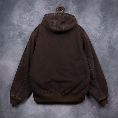 00s Mocha Brown Carhartt Active Hooded Jacket 4802
