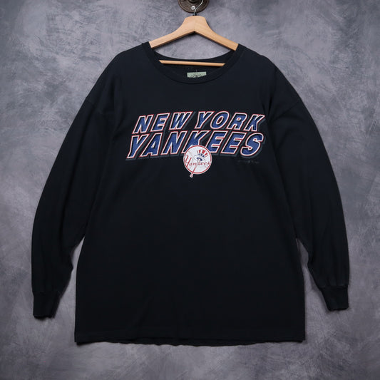 1998 Black New York Yankees Long Sleeve Shirt 5349