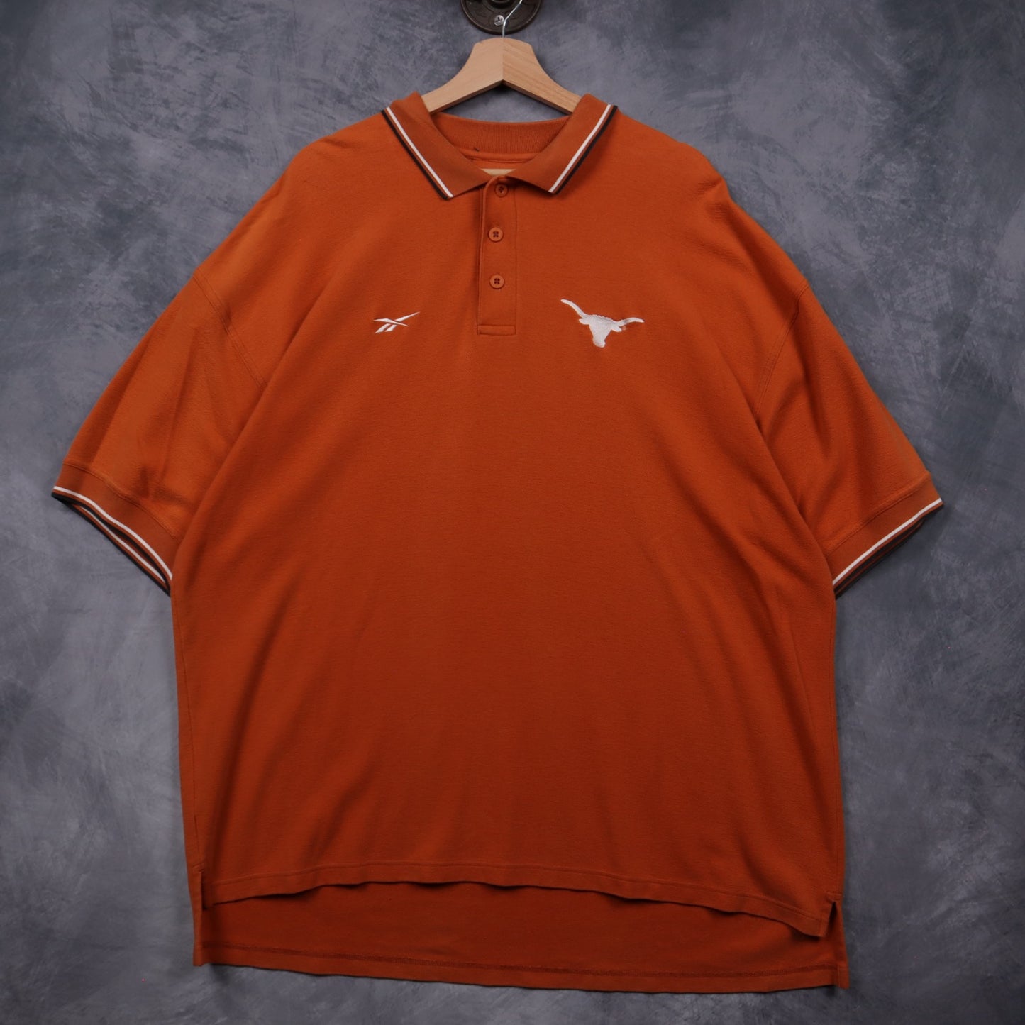 00s Burnt Orange Texas Longhorns Reebok Polo Shirt 5894
