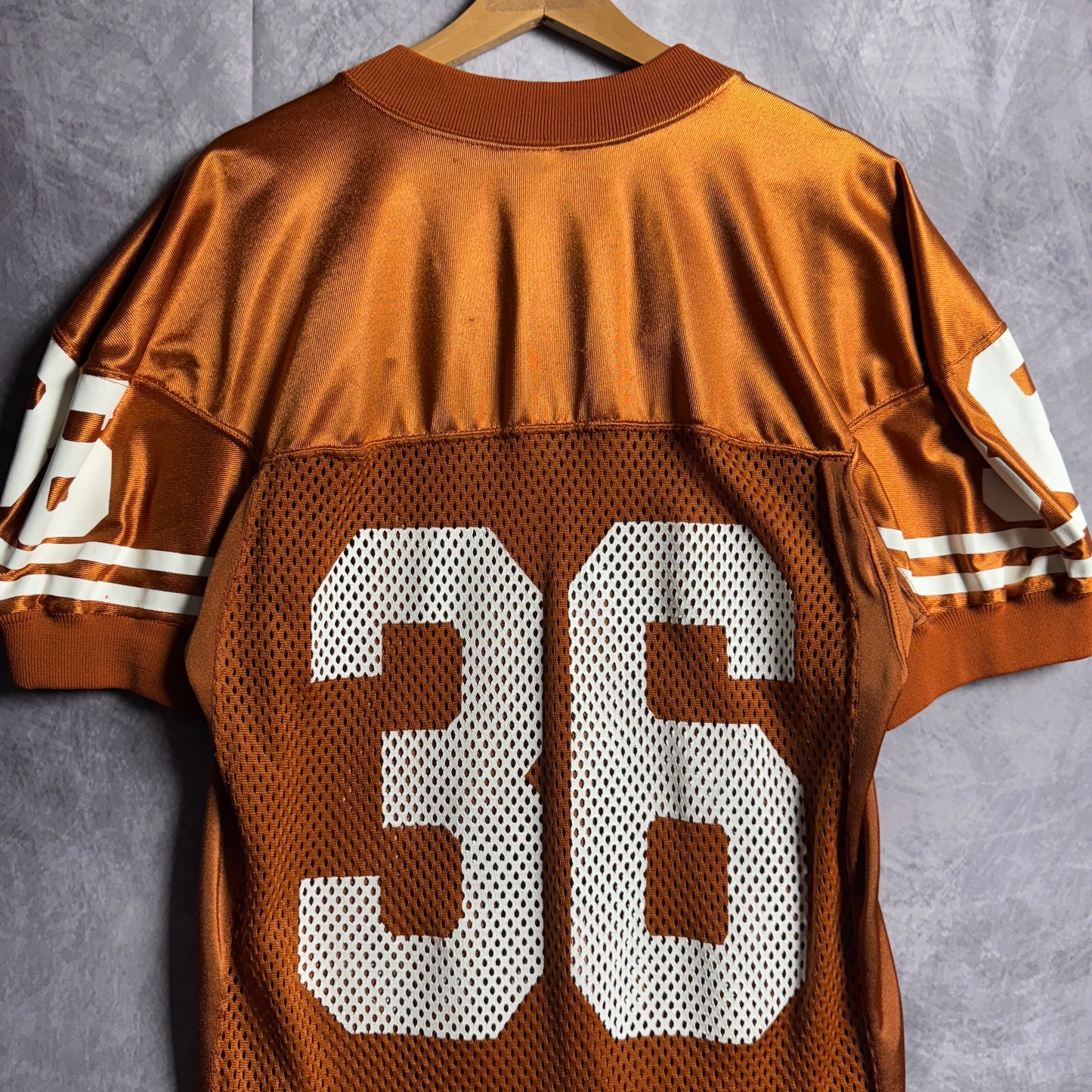 90s Orange Texas Longhorns Reebok #36 Team Issue Football Jersey 4573