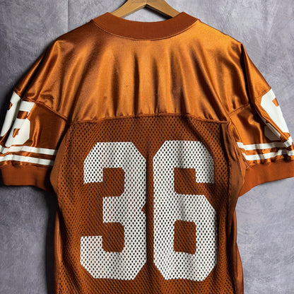 90s Orange Texas Longhorns Reebok #36 Team Issue Football Jersey 4573