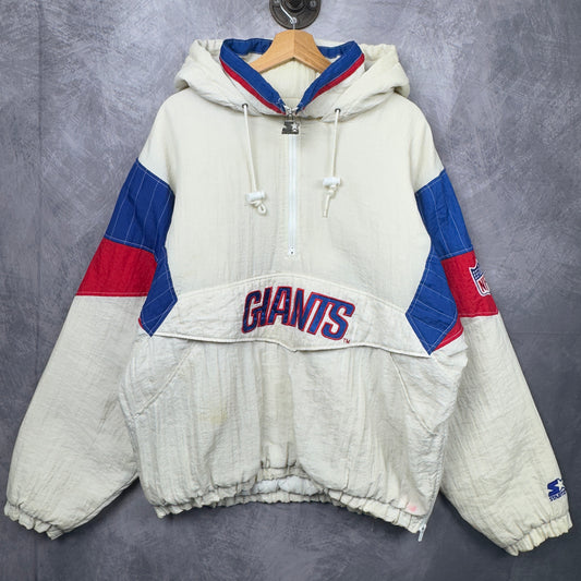 90s White New York Giants Starter Jacket 4061