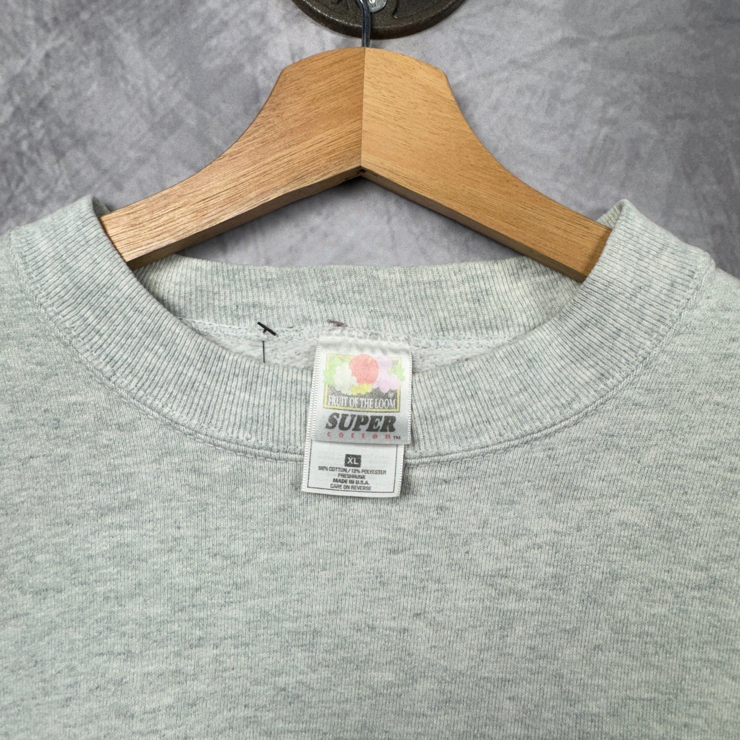 90s Grey NHIS Crewneck Sweatshirt 3987