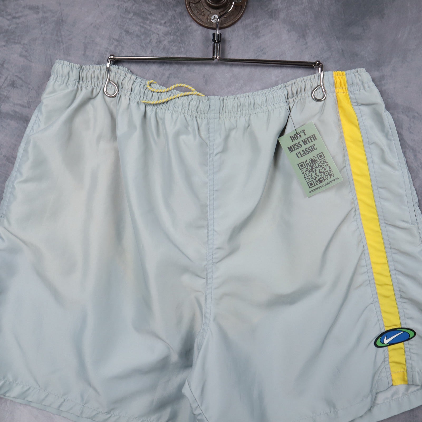 Early 2000s Light Blue Nike Swim Shorts 5197