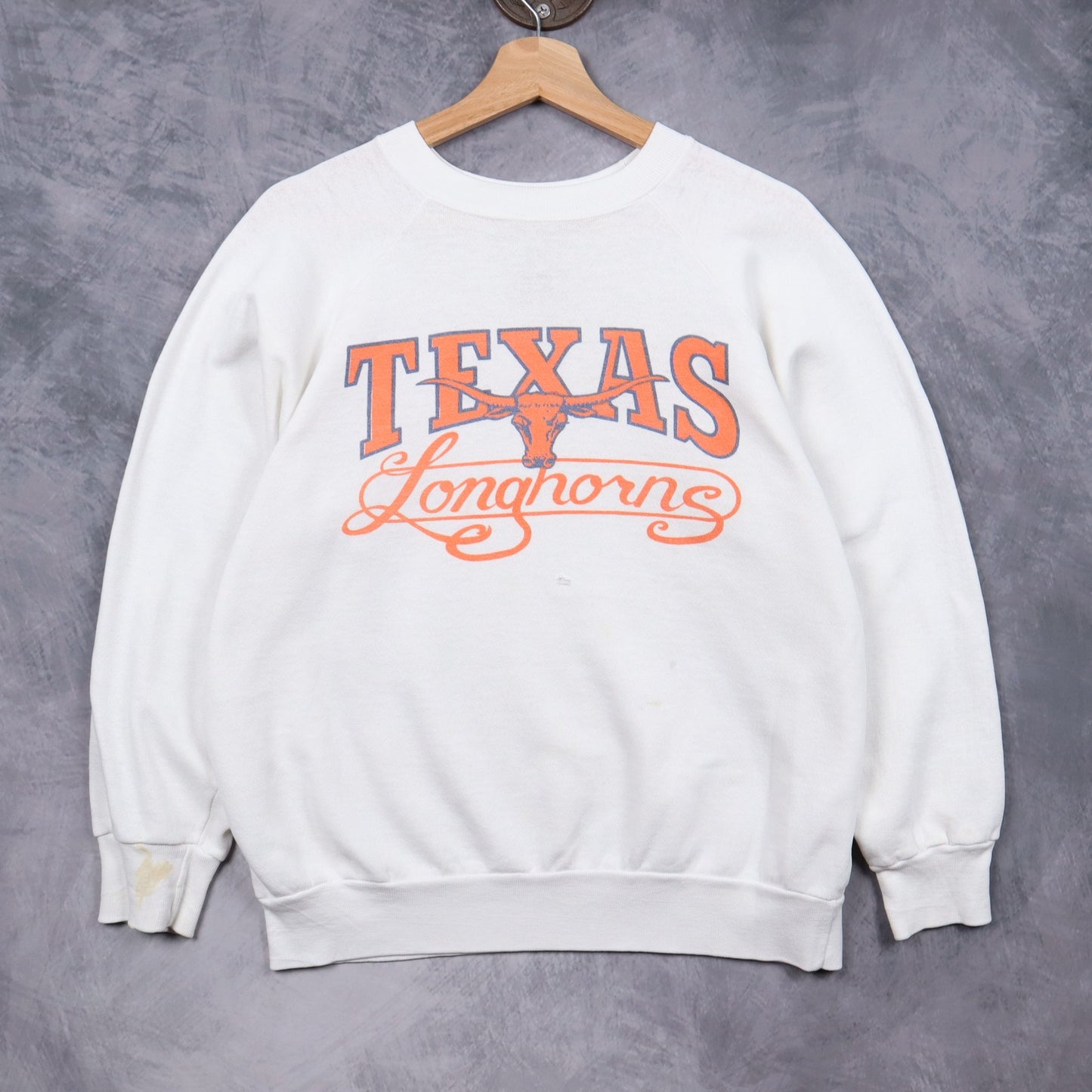 90s White Texas Longhorns Crewneck Sweatshirt 5697