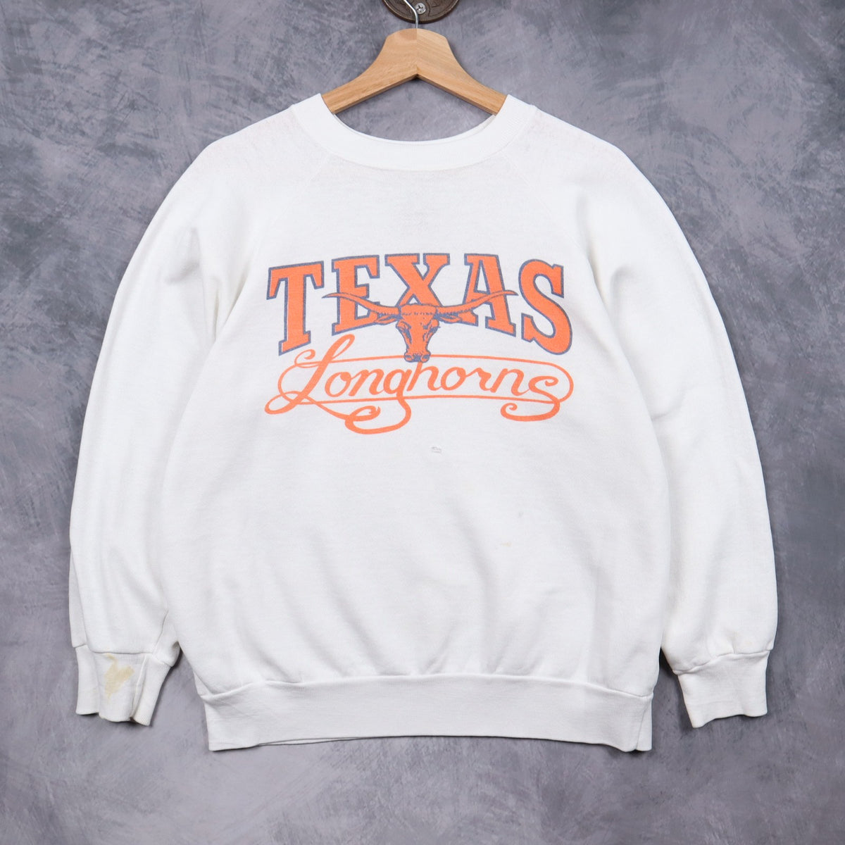 90s White Texas Longhorns Crewneck Sweatshirt 5697