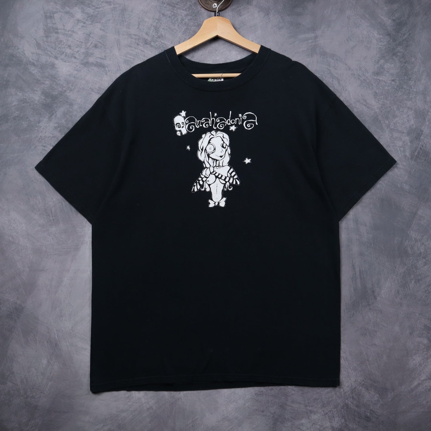 Early 00s Black Anahedonia Gothic Doll Shirt 5435