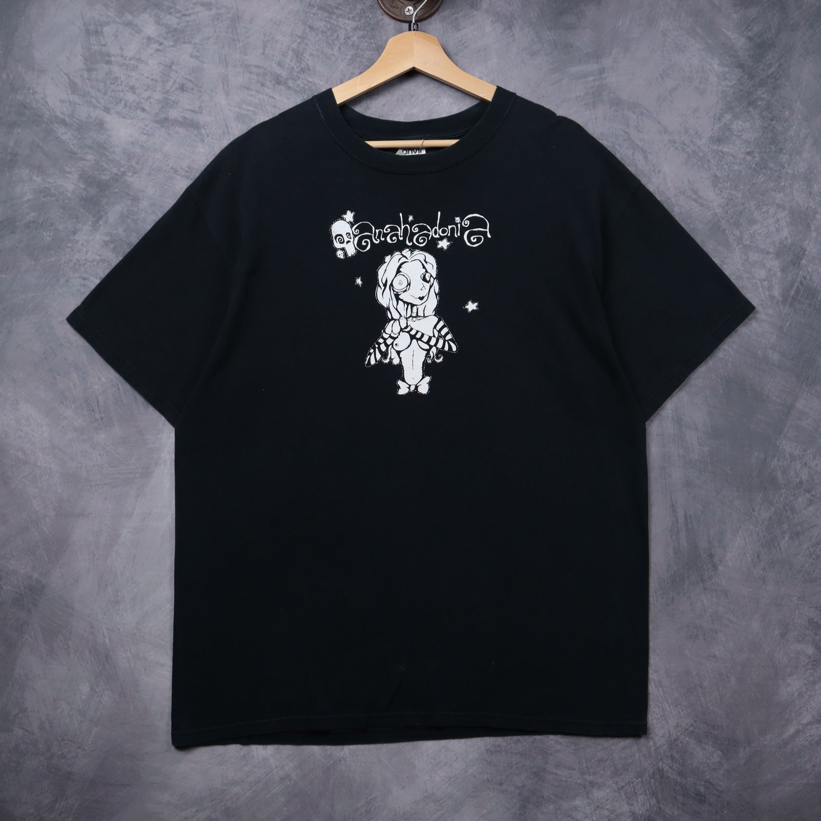 Early 00s Black Anahedonia Gothic Doll Shirt 5435