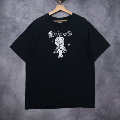 Early 00s Black Anahedonia Gothic Doll Shirt 5435