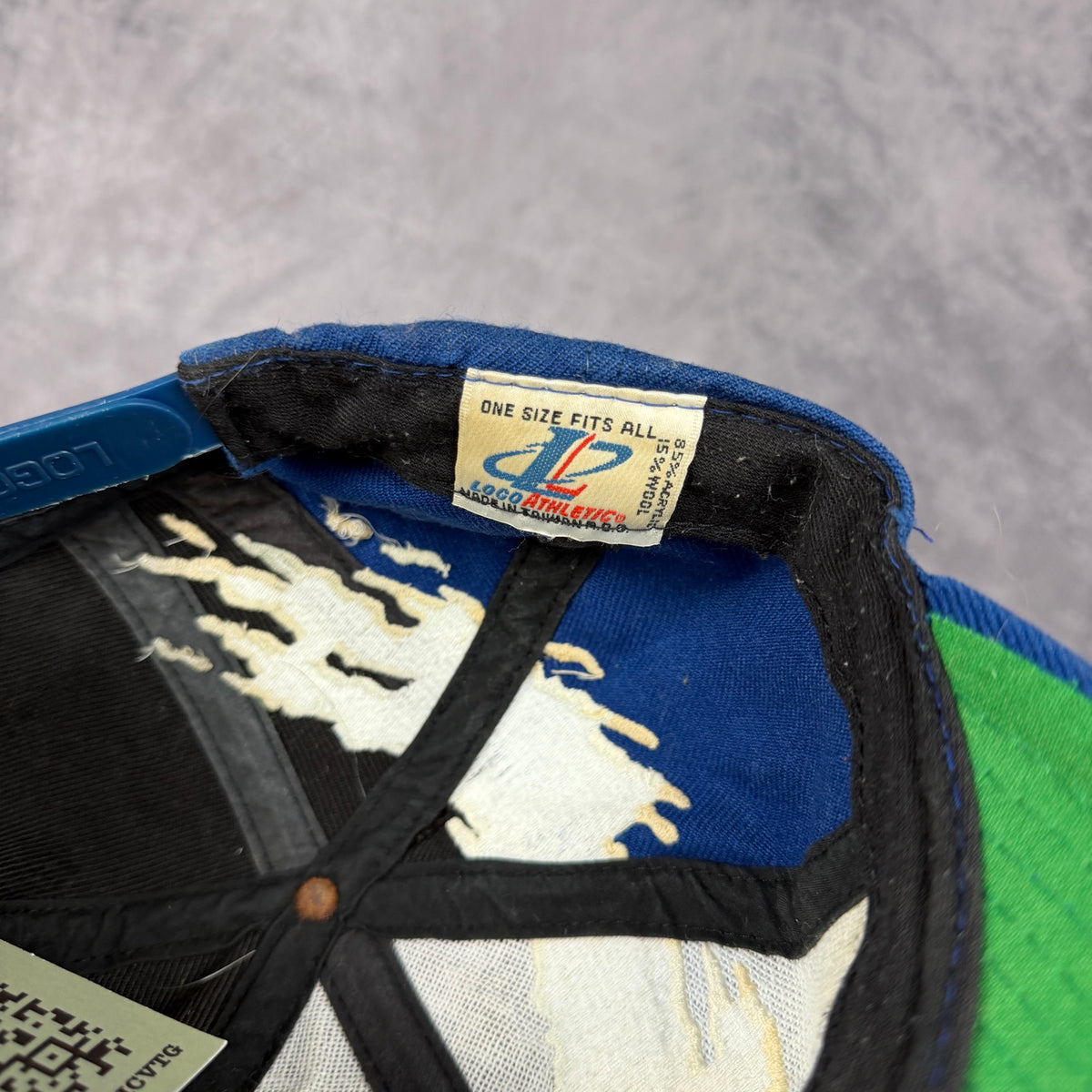 90s Blue Dallas Cowboys Logo Athletic Splash Snapback Hat 6840