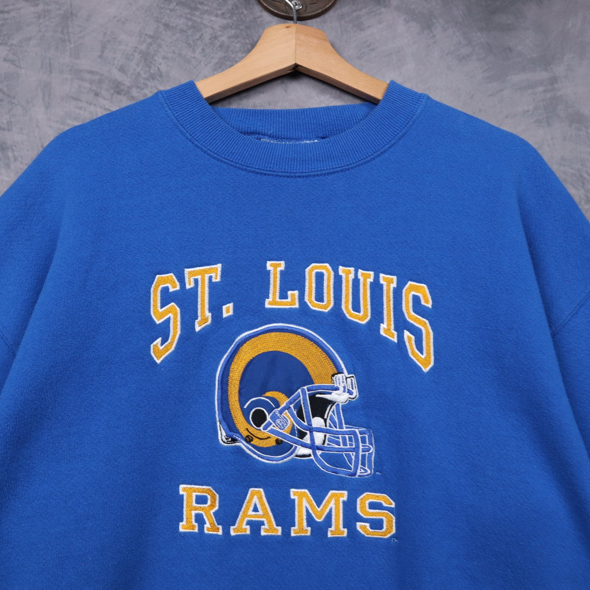 90s Blue St. Louis Rams Crewneck Sweatshirt 6481