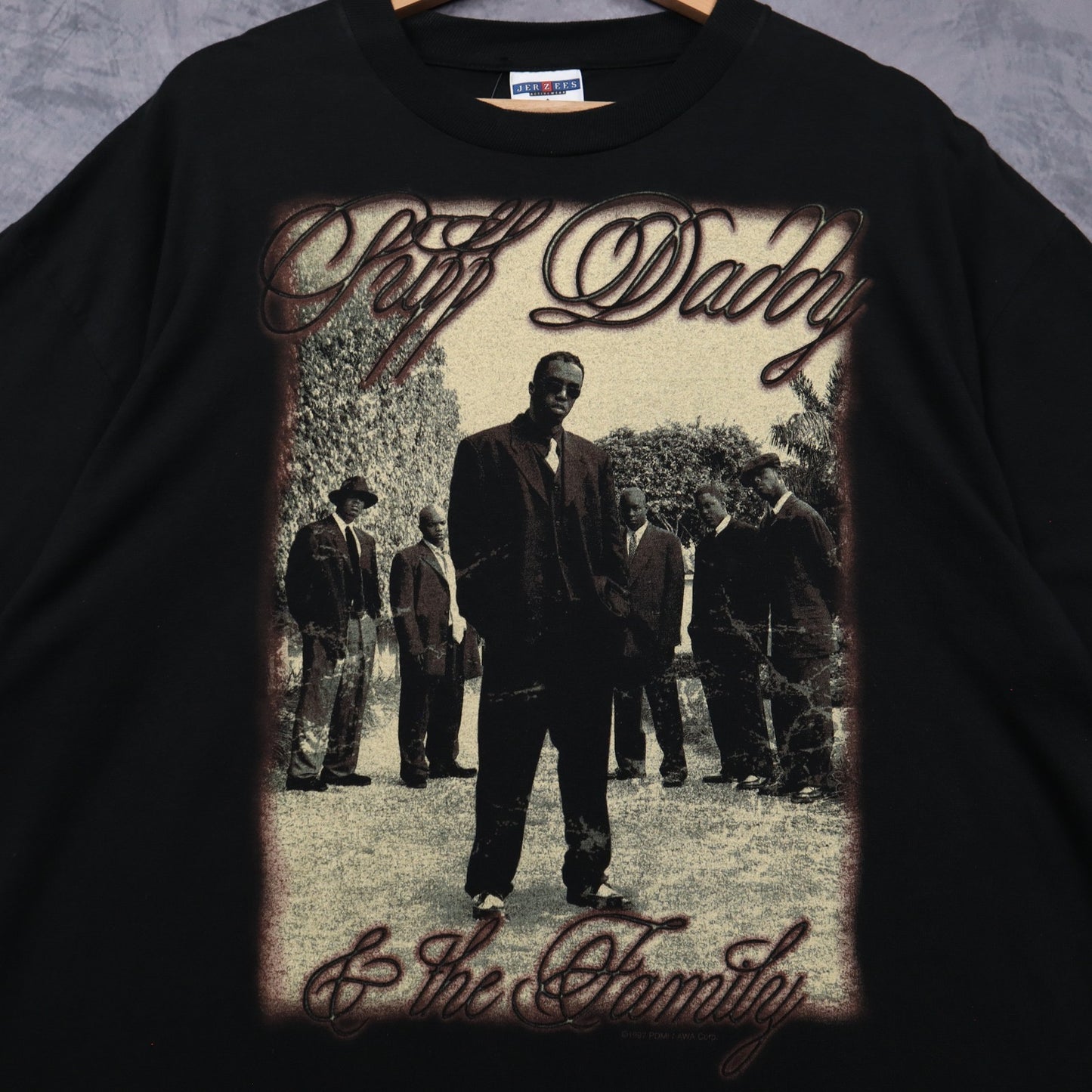 1997 Black Puff Daddy & The Family No Way Out World Tour Shirt 4968