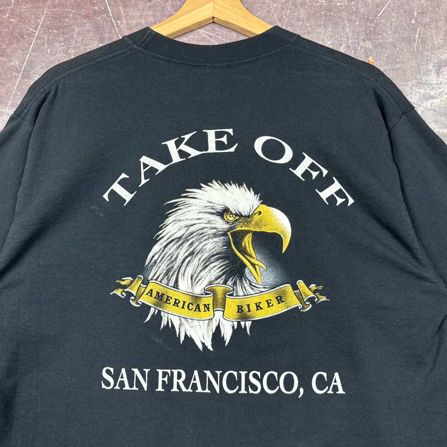 90s Black Harley Davidson 3D Emblem Shirt 3189