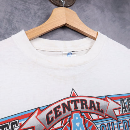 1993 White Houston Oilers AFC Central Division Champions Shirt 6634